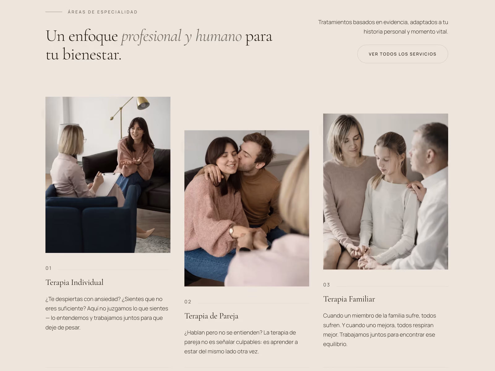 Mata Psicología — Calm and welcoming homepage hero
