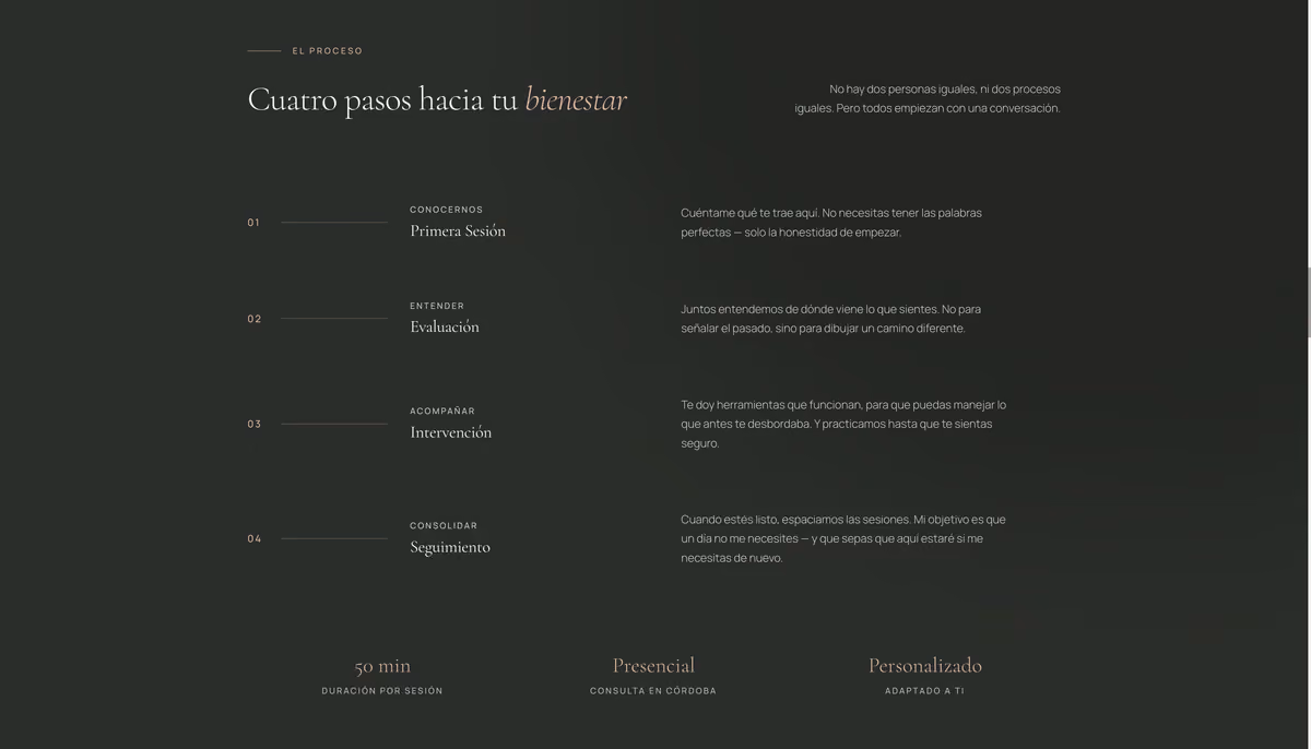 Mata Psicología — Services and therapeutic approach overview
